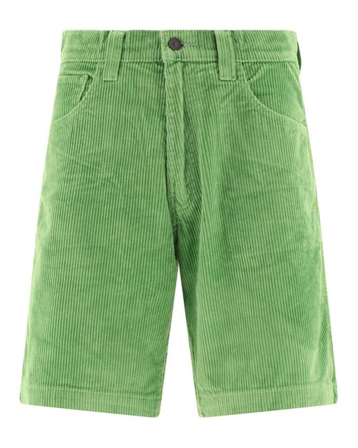 LEVIS SKATEBOARDING Green Corduroy Shorts