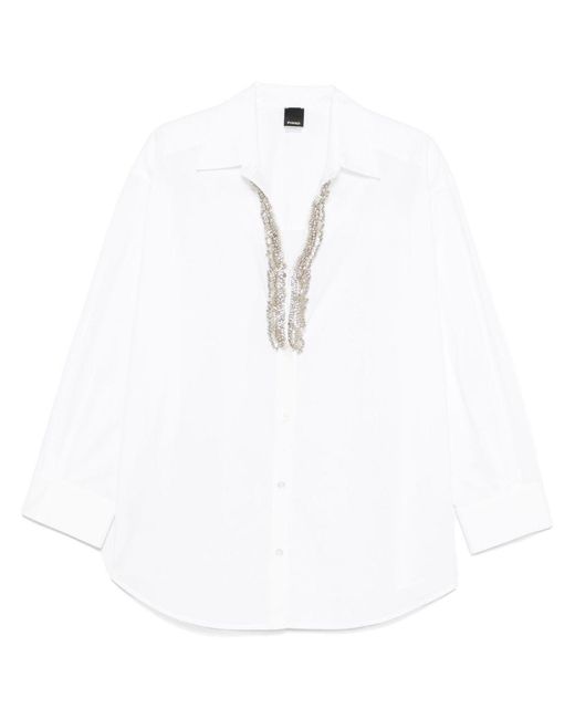 Pinko White 100% Cotton Stylish Shirt for men