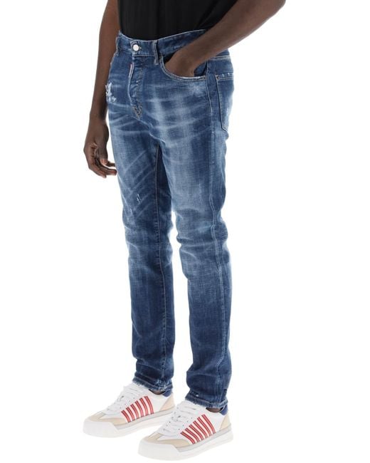 DSquared² Blue Jeans Cool Guy In Dark 70's Wash for men
