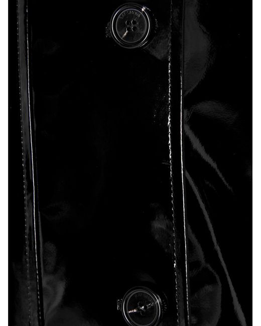 Raf Simons Black Vinyl Trench Coat