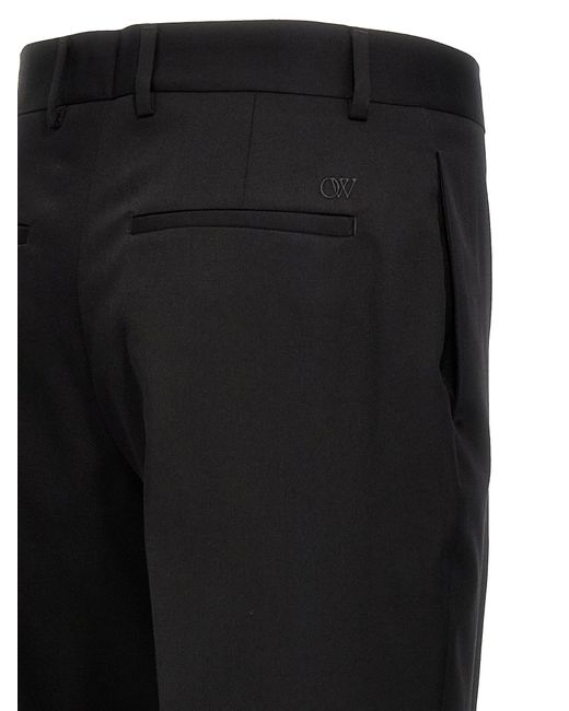 Off-White c/o Virgil Abloh Black Ow Embroidery Pants for men
