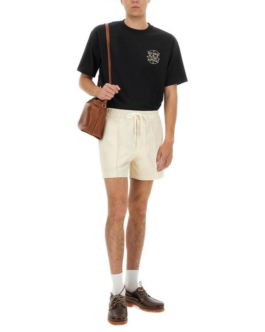 Cotton T-Shirt-Uomo di Drole de Monsieur in Black da Uomo
