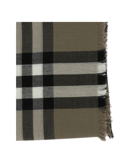 Burberry Green "Giant Check" Scarf