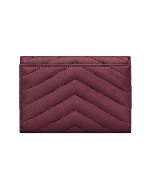 Saint Laurent Red "Cassandras" Wallet