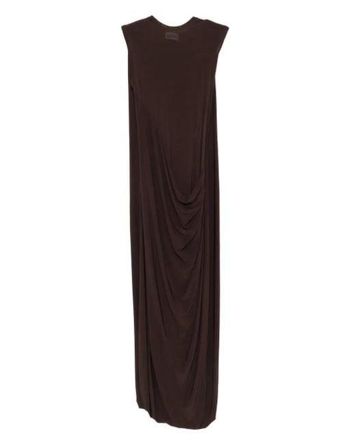 Jean Paul Gaultier Brown Sleeveless Maxi Dress