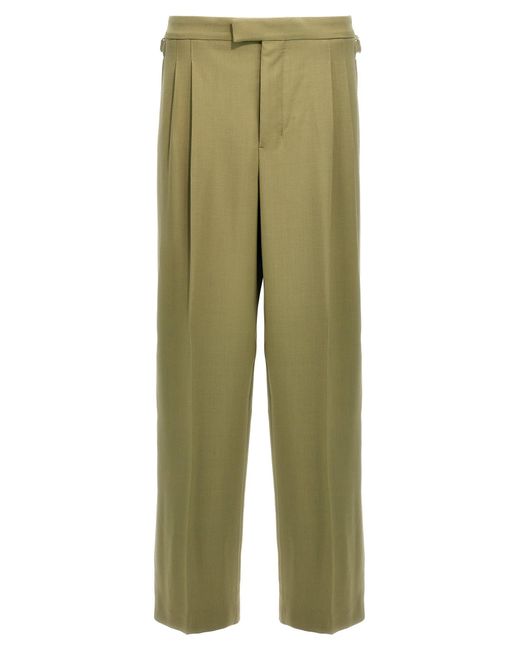 AMI Green Double Pence Pants for men