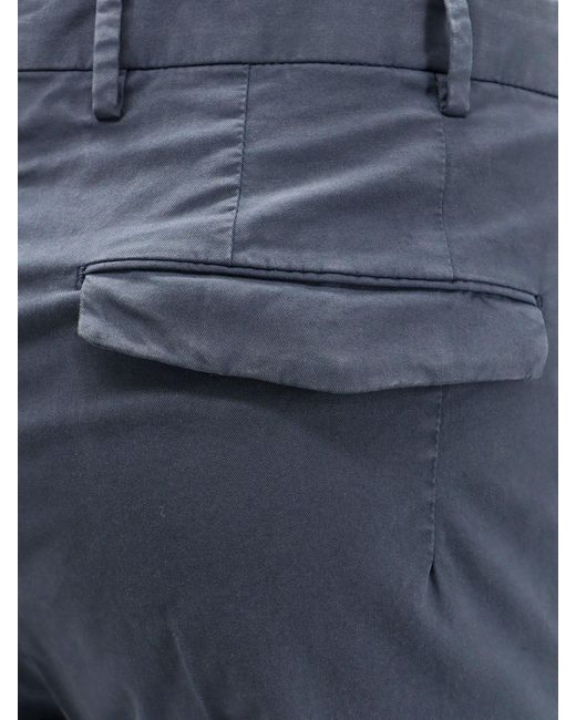 PT Torino Blue Stretch Cotton Trouser for men