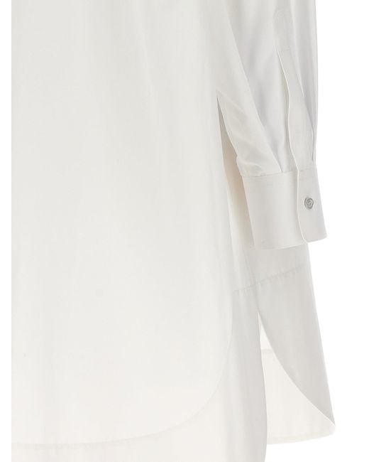 Alexander McQueen White Chemisier Dress Dresses