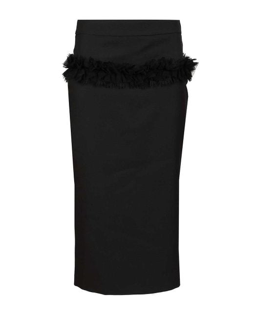 Alexander McQueen Pencil Skirt Skirts Black