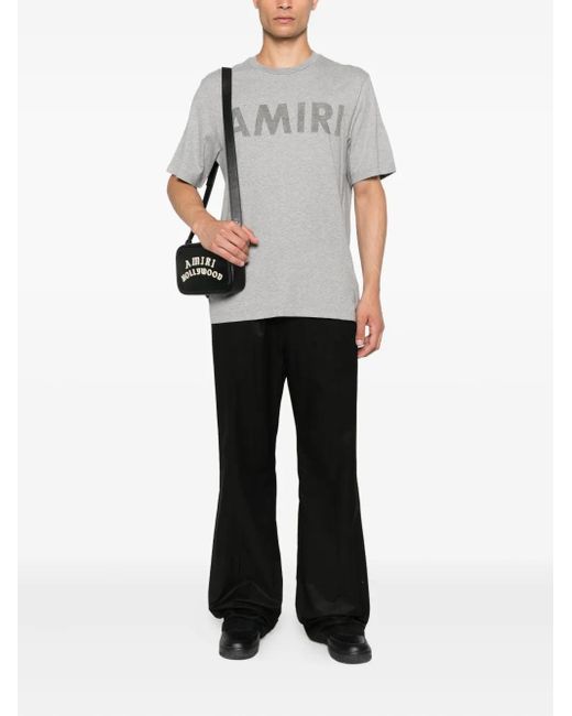 Amiri Gray Logo T-Shirt for men