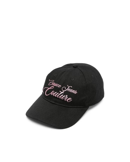 Versace Jeans Couture Black Cotton Hats