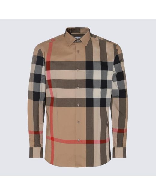 Shirts Light And Natural-Uomo di Burberry in Multicolor da Uomo