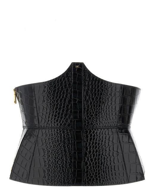 Bustier Belt Cinture Nero-Donna di Elisabetta Franchi in Black