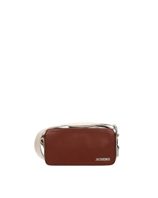 Jacquemus Crossbody Bag Leather Brown for Men Lyst