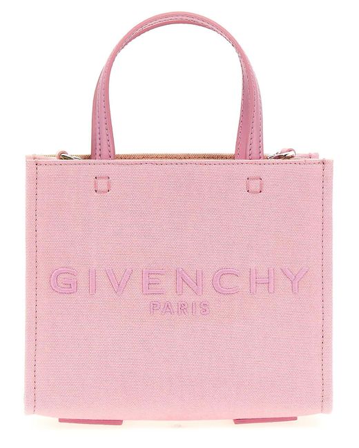 Givenchy Pink Mini 'G-Tote' Shopping Bag