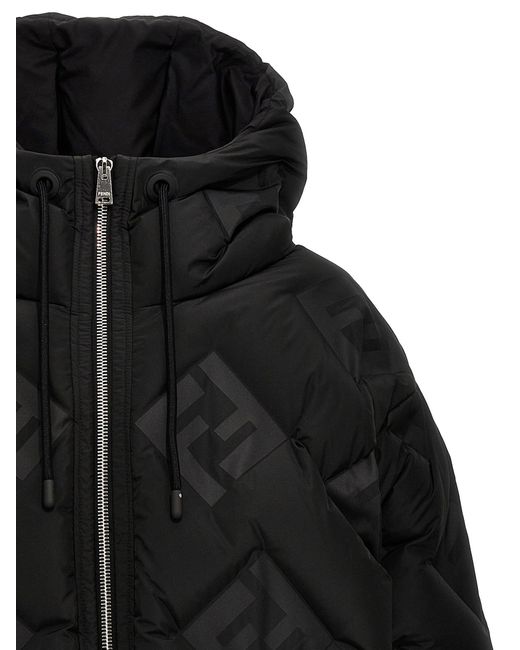 Ff Down Jacket Giacche Nero di Fendi in Black da Uomo