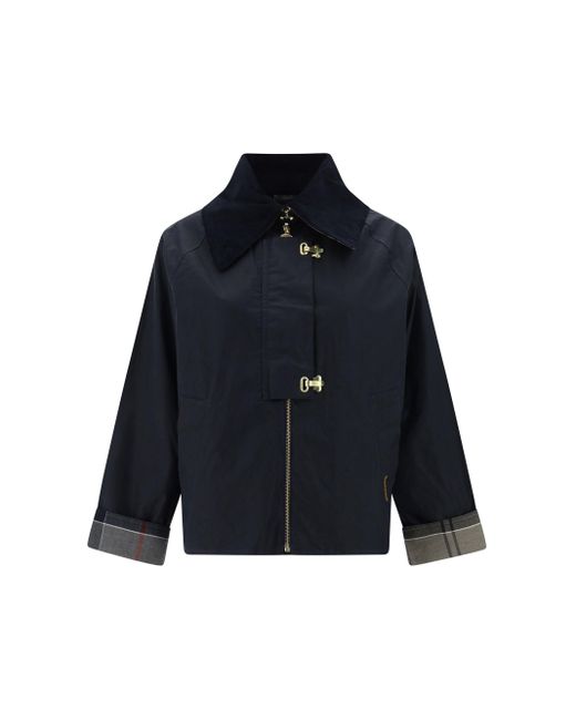 Giacca Drummond Wax di Barbour in Blue