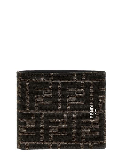 Fendi Black 'Ff' Wallet for men