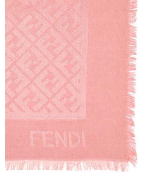 Fendi Pink Ff Shawl