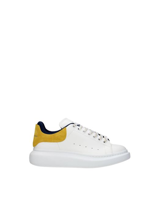 Alexander McQueen Oversize Sneakers In Navy Blue Calfskin, With Rubber Sole  And High-frequency Polished Heel for Men | Lyst