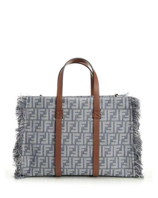 Fendi Gray Summer Shoulder Bags Blue