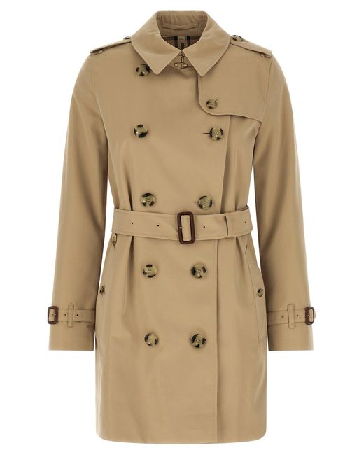 Burberry Natural Kensington Coats And Trench Coats Beige