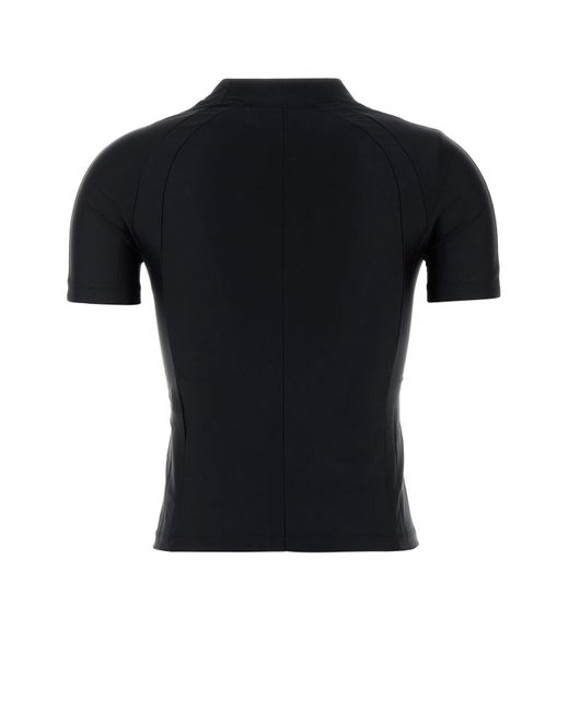 T By Alexander Wang Black Stretch Nylon T-Shirt