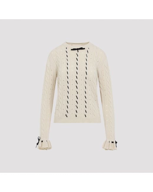 Valentino Natural Pullover Nude & Neutrals