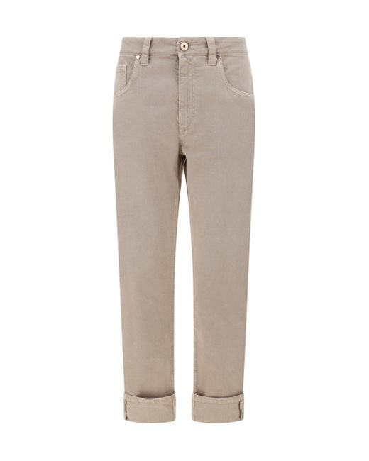 Pantaloni Dyed di Brunello Cucinelli in Gray