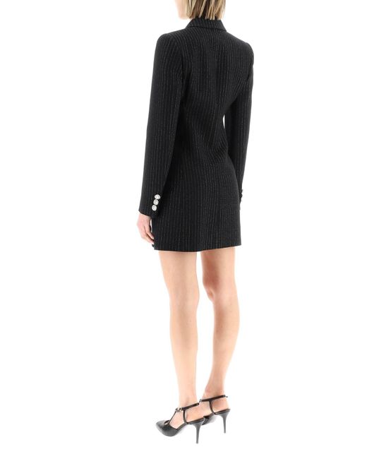 Alessandra Rich Black Short Blazer Dress