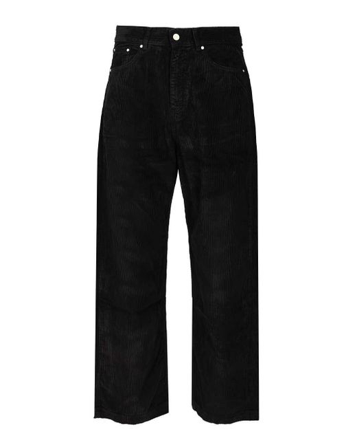 Arte' Black Corduroy Trousers for men