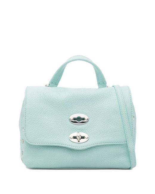 Zanellato Blue Postina Daily Baby Leather Handbag