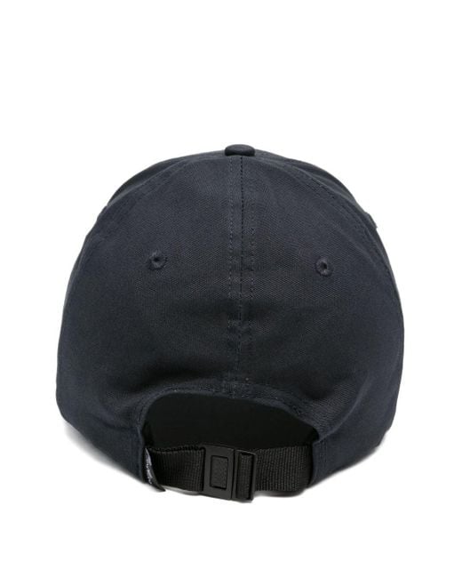 Stone Island Blue Logo Compass Ricamato Cappello Baseball for men
