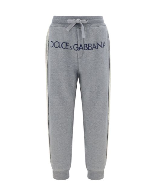 Pantaloni della Tuta di Dolce & Gabbana in Gray da Uomo