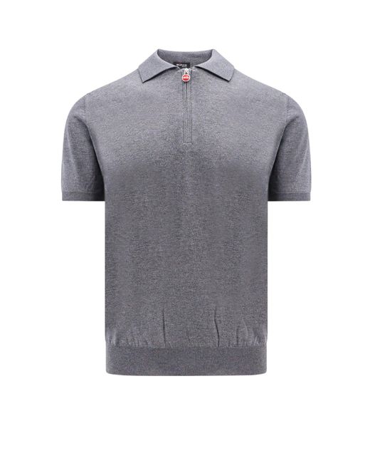Kiton Gray Polo Shirt for men