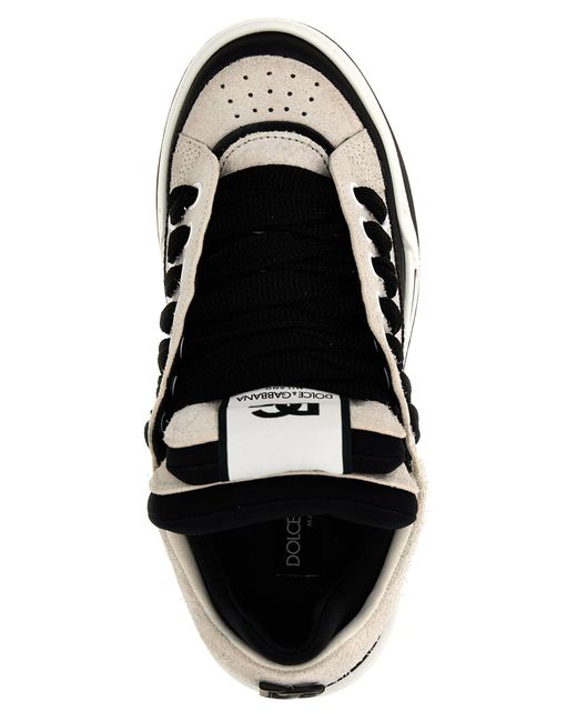 New Roma Sneakers Bianco/Nero di Dolce & Gabbana in Black da Uomo