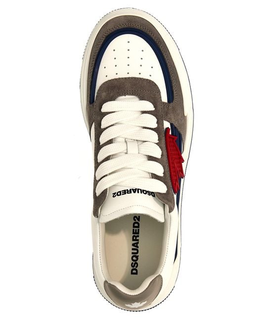 DSquared² White Canadian Sneakers Multicolor for men