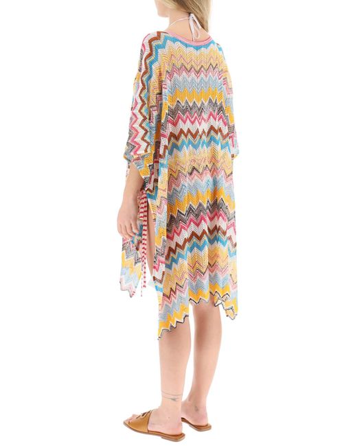 Missoni Multicolor Knit Poncho Cover-Up