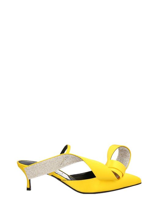 Sergio Rossi Yellow Area Marque Pumps