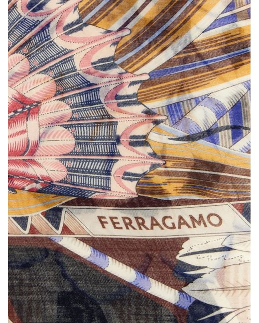 Ferragamo Multicolor Giada Scarves And Foulards