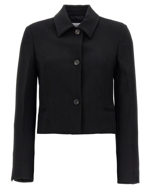 Ferragamo Black Single Breasted Short Jacket