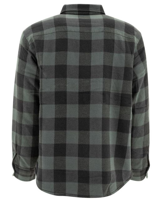 Stussy Gray "Check" Overshirt for men