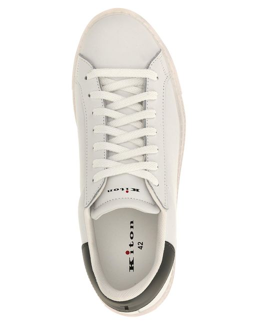 Ussa088 Sneakers Grigio di Kiton in White da Uomo