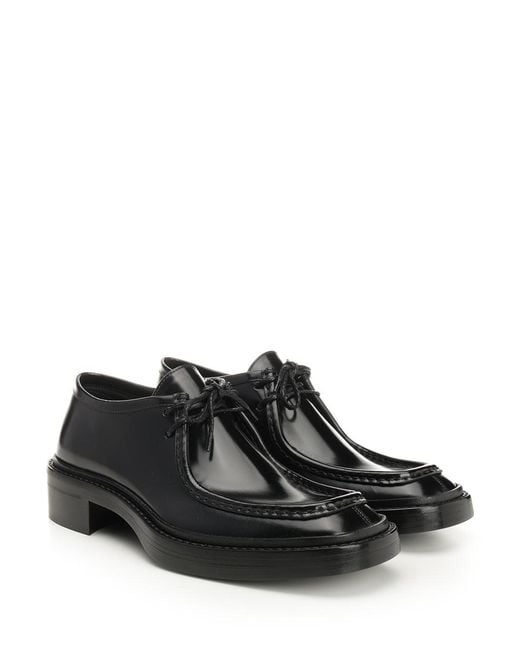 Saint Laurent Black "Harvey" Derby Loafer for men