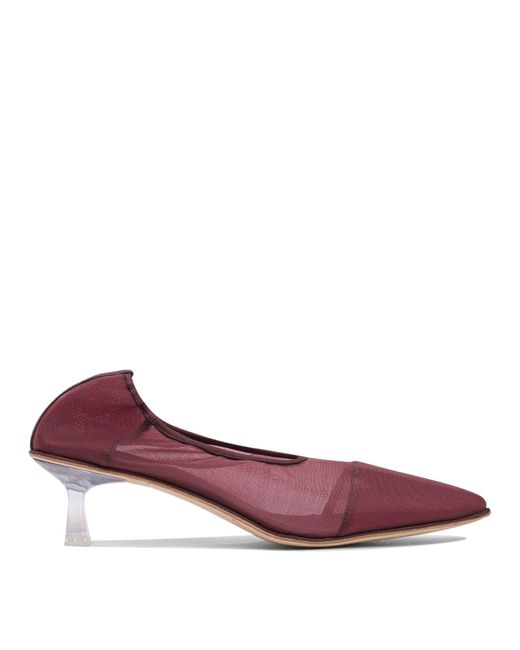 STUDIO AMELIA Purple Heeled Shoes Bordeaux