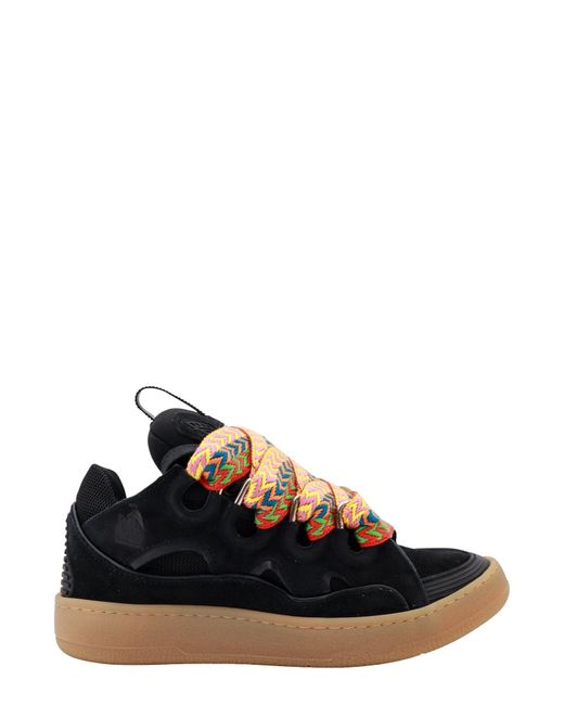 Sneakers in suede e mesh di Lanvin in Black