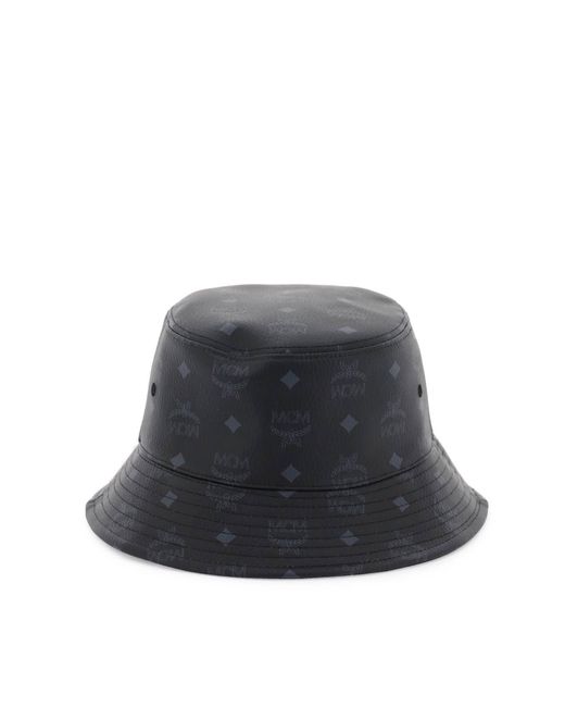 MCM Gray Visetos Bucket Hat for men