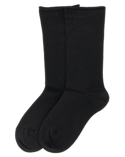 Brunello Cucinelli Black Sparkling Knit Socks