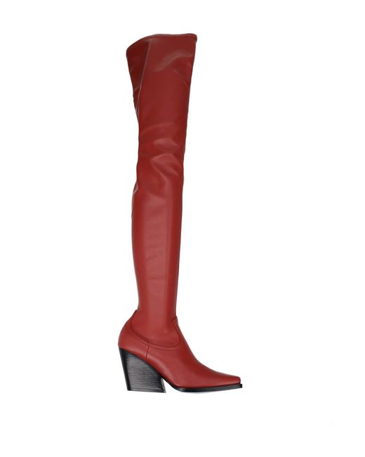Stella McCartney Red Boots Sienna Eco Leather Canyon
