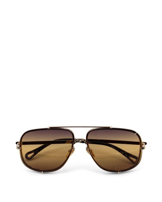 Chloé Multicolor Metal Sunglasses